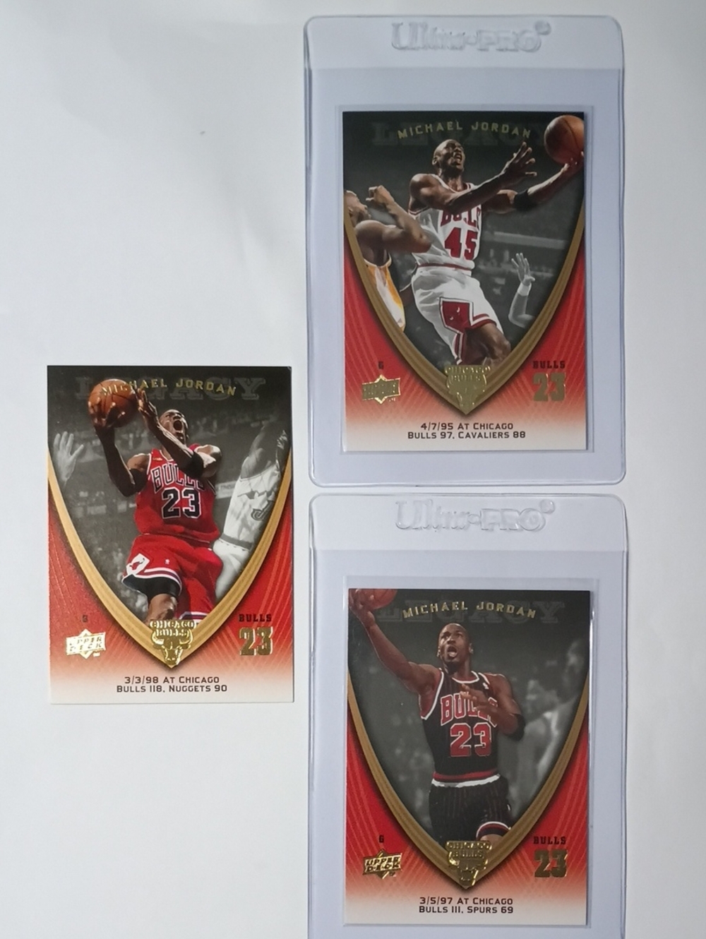 Michael Jordan Chicago Bulls Trading Card Set - Red